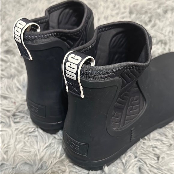 Worn Once Ugg Navy Rain Boots - Picture 5 of 6